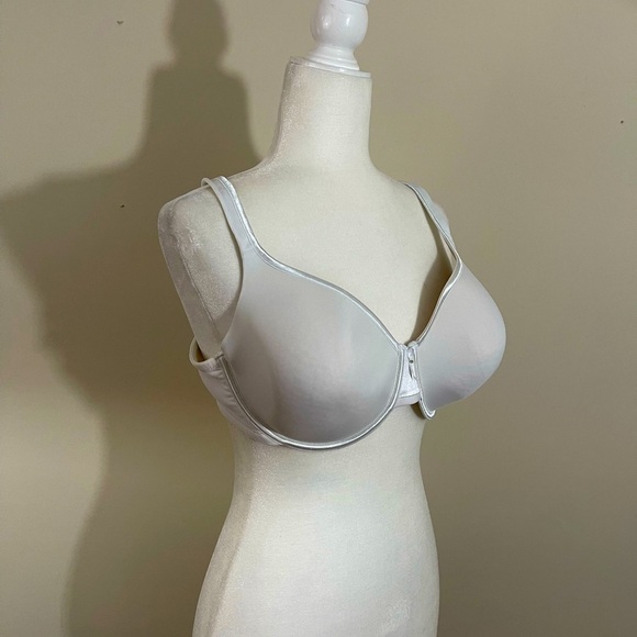 Vanity Fair sz 40D bra in a light silver shade.  Moderate padding - Picture 1 of 9